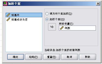 卡方检验-手把手之一(SPSS17.0中文版)