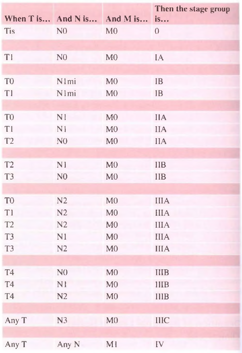 乳腺癌分期标准第八版图片