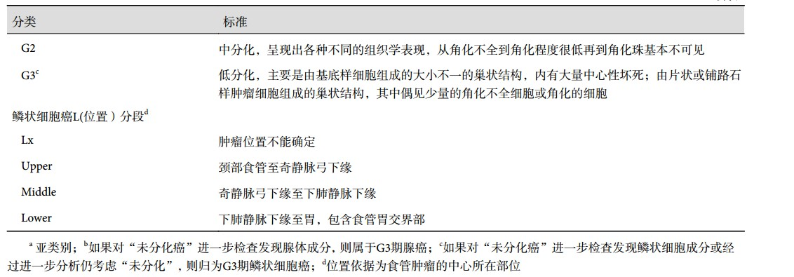 第八版食管癌tnm分期图图片