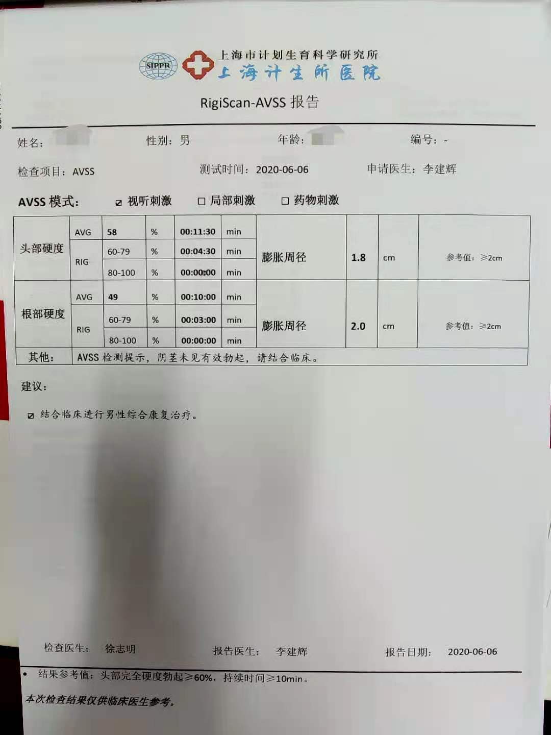 勃起功能障碍诊疗病例分享1 