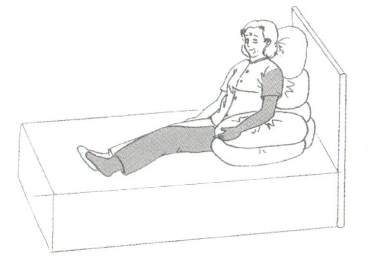 偏瘫坐位平衡训练图片