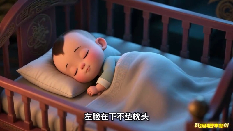 右侧肌性斜颈日常睡姿建议