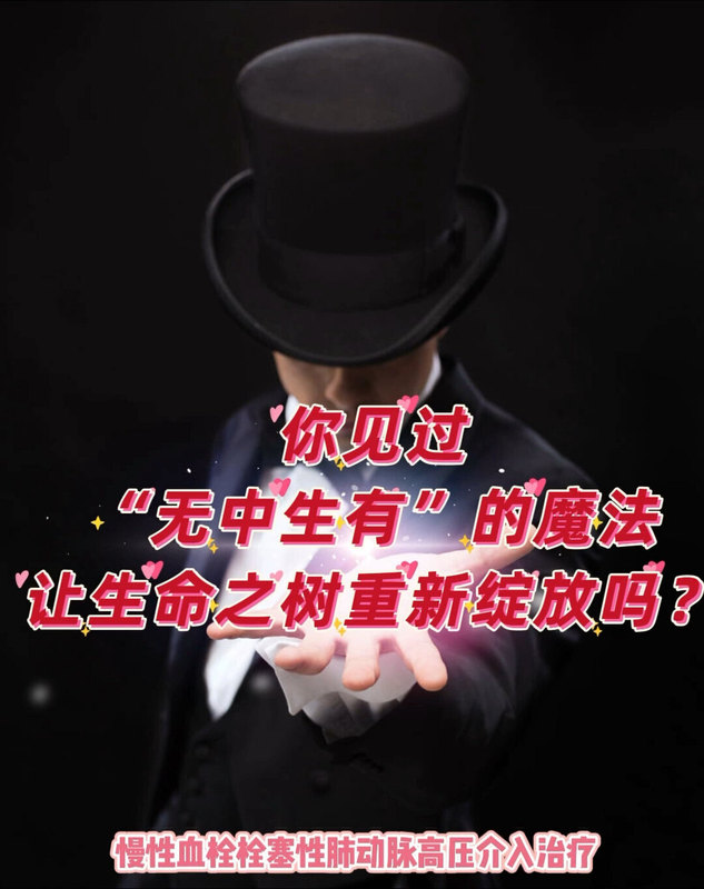 慢性血栓栓塞性肺动脉高压？
                    看结构心魔法，让生命之树重发枝芽！